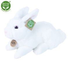 Rappa Plyšový králík bílý ležící 23 cm ECO-FRIENDLY