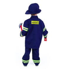 Rappa Dětský kostým hasič - český potisk (S)
