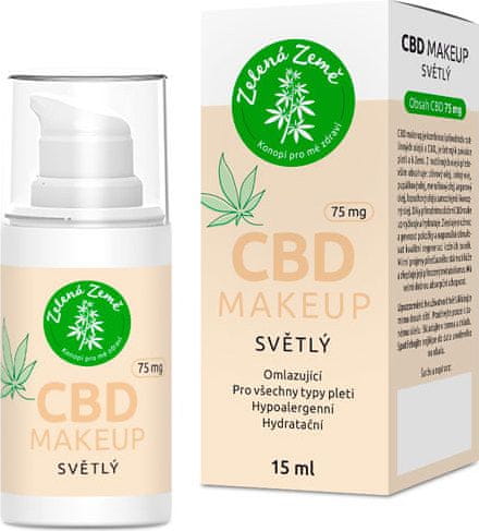 Zelená Země CBD makeup světlý 15 ml