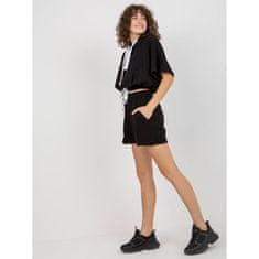 Ex moda Dámský set basic s mikinou s kapucí FARRAH černý EM-KMPL-744.88P_393937 Univerzální