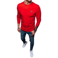 Dstreet Pánské tričko s dlouhým rukávem SIGN červená lx0555 3XL