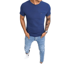 Dstreet Pánské tričko POCKET modré rx4902 XXL