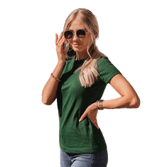 Edoti Dámské tričko jednobarevné FAUNA tmavě zelené MDN19650 XXL