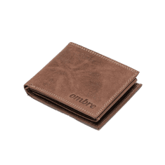 OMBRE Pánská kožená peněženka BOBBY světle hnědá MDN111668 Univerzální