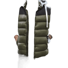 Dstreet Pánská vesta s kapucí TROY zelená tx3935z M
