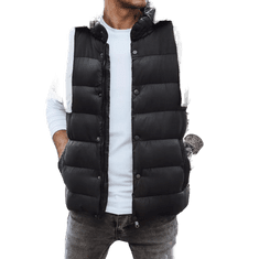 Dstreet Pánská vesta s kapucí TROY černá tx3936z XXL