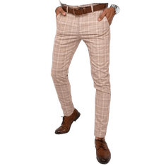 Dstreet Pánské kalhoty KOLTEN světle béžové ux3774 s30