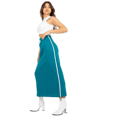 FANCY Dámské sukně se zavazováním midi tepláková MELINA námořní FA-SD-8055.60P_390656 S-M