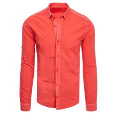 Dstreet Pánská košile OWEN červená dx2319 M