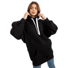 Ex moda Dámská mikina basic s oversize střihem JOSETTE černá EM-BL-694.20X_393958 Univerzální