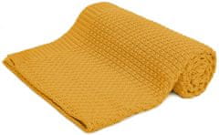 Bellochi Bambusová deka pro miminko- 80x100 cm - MUSTA, hořčice