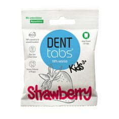 Denttabs DENTTABS přírodní dětská zubní pasta v tabletách bez fluoridu jahoda 125 k