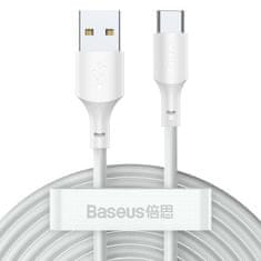 shumee 2x USB kabel USB-C rychlé nabíjení Power Delivery Quick Charge 40 W 5 A 1,5 m bílá