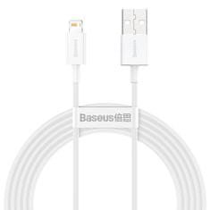 shumee Špičkový kabel USB kabel Iphone Lightning 2.4A 2m Bílý