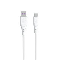 shumee Flexibilní USB - USB-C kabel 6A 1m bílý