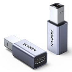 shumee Zástrčka adaptéru z USB-C na USB-B pro diskovou tiskárnu - šedá