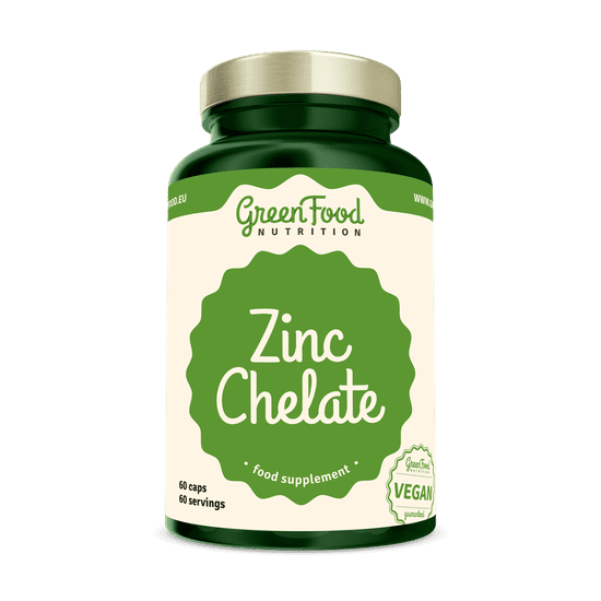 GreenFood Nutrition Zinek Chelát 60 kapslí