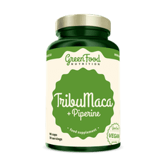 GreenFood Nutrition TribuMaca + Piperine 90 kapslí