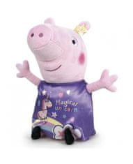 Hollywood Plyšové prasátko fialové s jednorožcem - Prasátko Peppa Magic (20 cm)