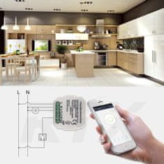 RTX Inteligentní jednokanálové zadní relé Zigbee 3.0