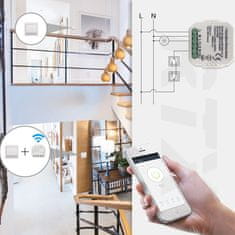 RTX Inteligentní jednokanálové zadní relé Zigbee 3.0