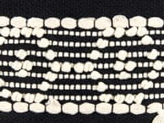 Beliani Bavlněná makramé závěsná dekorace béžová/ černá MURIDKE