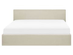 Beliani Béžová postel s úložným prostorem 160x200cm ORBEY