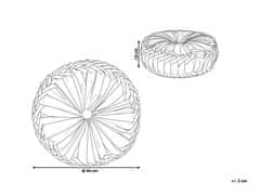 Beliani Polštář se záhyby 40 cm růžový UDALA