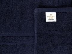 Beliani Sada 9 bavlněných ručníků tmavě modré MITIARO