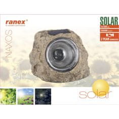 Northix Zahradní lampa se solárním článkem, Ranex 