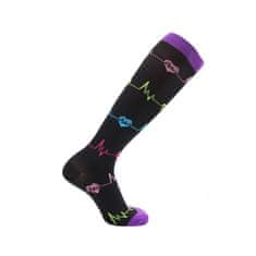 Northix Podkolenky Unisex Support Socks - Pulse 