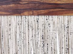 Beliani Nástěnná dekorace tmavé dřevo/ bílá ZIKIRIA