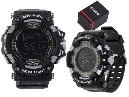 shumee Pánské vojenské voděodolné LED hodinky SMAEL, černé