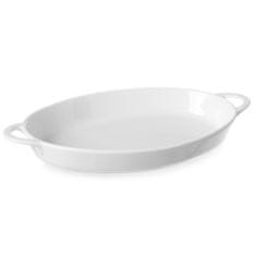 shumee Oválný pekáč s uchy 270x180x40mm bílý porcelán - Hendi 784020