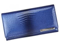 Gregorio Luxusní dámská kožená peněženka s hadím vzorem Gregorio Sissi, modrá