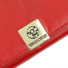 Gregorio Luxusní dámská kožená peněženka Leonardo, červená