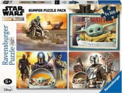 Ravensburger RAVENSBURGER Puzzle Star Wars: Mandalorian 4x100 dílků