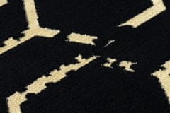 Dywany Łuszczów Kusový koberec Gloss BB407C C72 86 black/gold 120x170