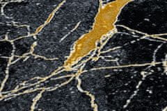 Dywany Łuszczów AKCE: 180x270 cm Kusový koberec Gloss 529A 82 3D mramor black/grey 180x270