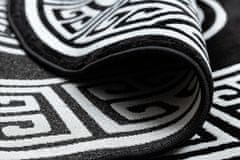 Dywany Łuszczów Kusový koberec Gloss 6776 85 greek black/ivory kruh 200x200 (průměr) kruh