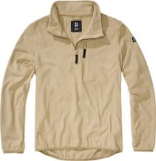 BRANDIT mikina Fleece Troyer Camel Velikost: XXL