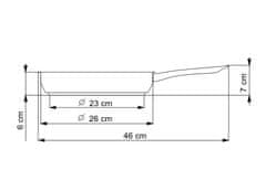 Kolimax Pánev Klasik, průměr 26 cm, objem 2.5 l