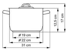 Kolimax Hrnec s poklicí Klasik průměr 22 cm, objem 4.5 l