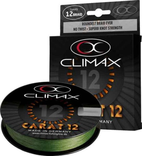 Climax Přívlačová šňůra Climax Carat 12 Oliva 135m 0,20/18,1kg