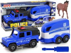 shumee Off-Road Car Police Transporter k rozebrání DIY koně