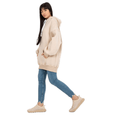 Ex moda Dámská mikina basic s oversize střihem ANY béžová EM-BL-694.20X_393957 Univerzální