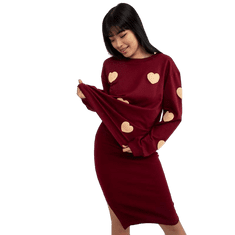 FANCY Dámský set s oversize mikinou CHAYA kaštanový FA-KMPL-8317.22_394049 S-M