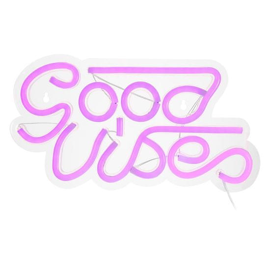 Northix LED nástěnná lampa / neonový nápis - "Good Vibes"