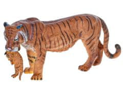 Mikro Trading Zoolandia - Tygr s mládětem - 15 cm 