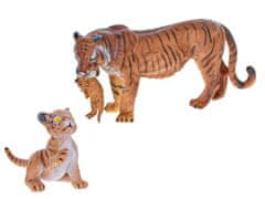 Mikro Trading Zoolandia tygr s mláďaty 7-15 cm v krabičce